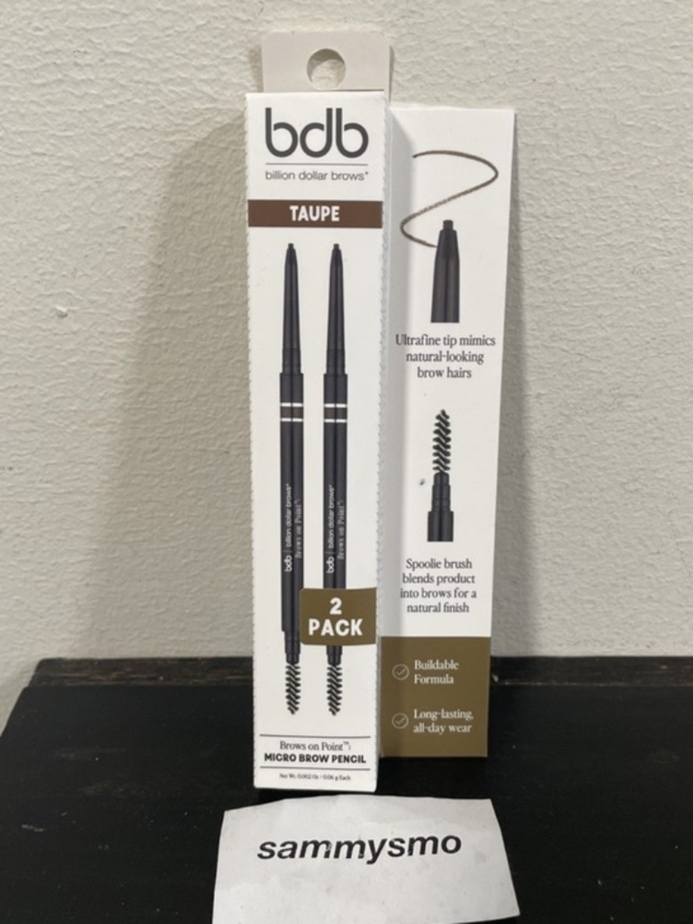 bdb Billion Dollar Brows, Brows On Point Micro Brow Pencil Taupe, 2ct